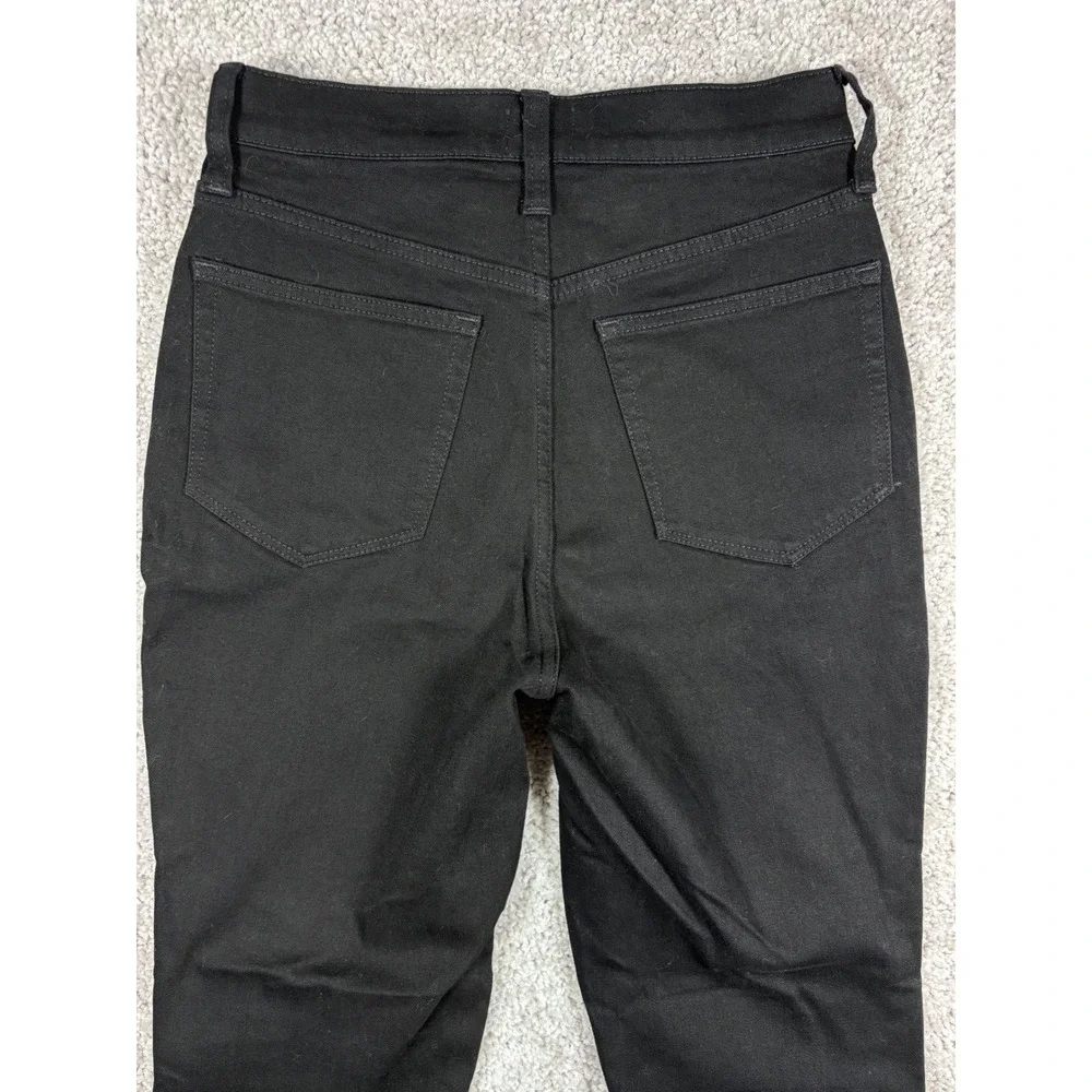 J Crew Womens High Rise Flare Crop Black‎ Jeans Size 25 Denim Pants